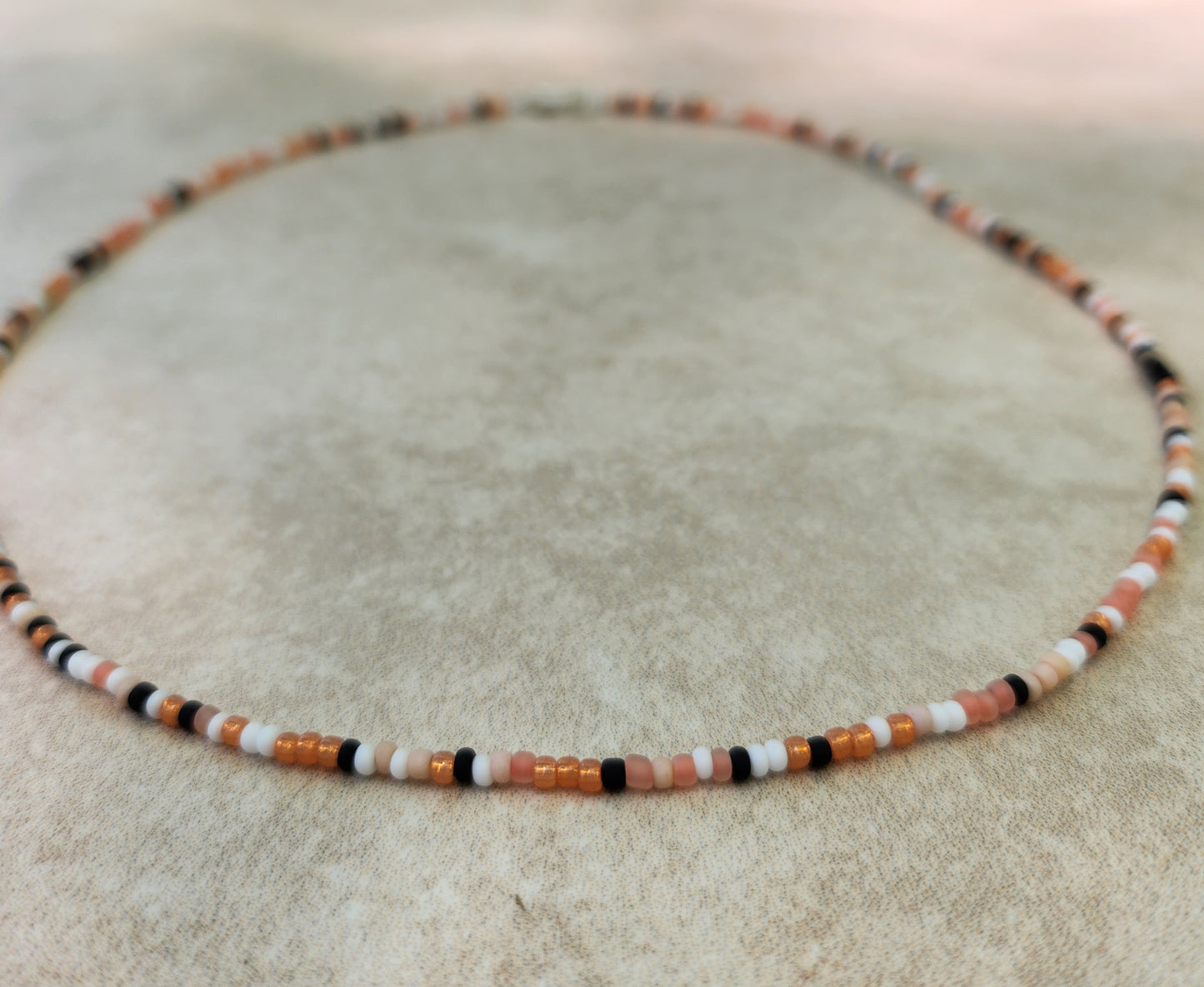 11/0 Stone Age necklace tiny seed bead necklace