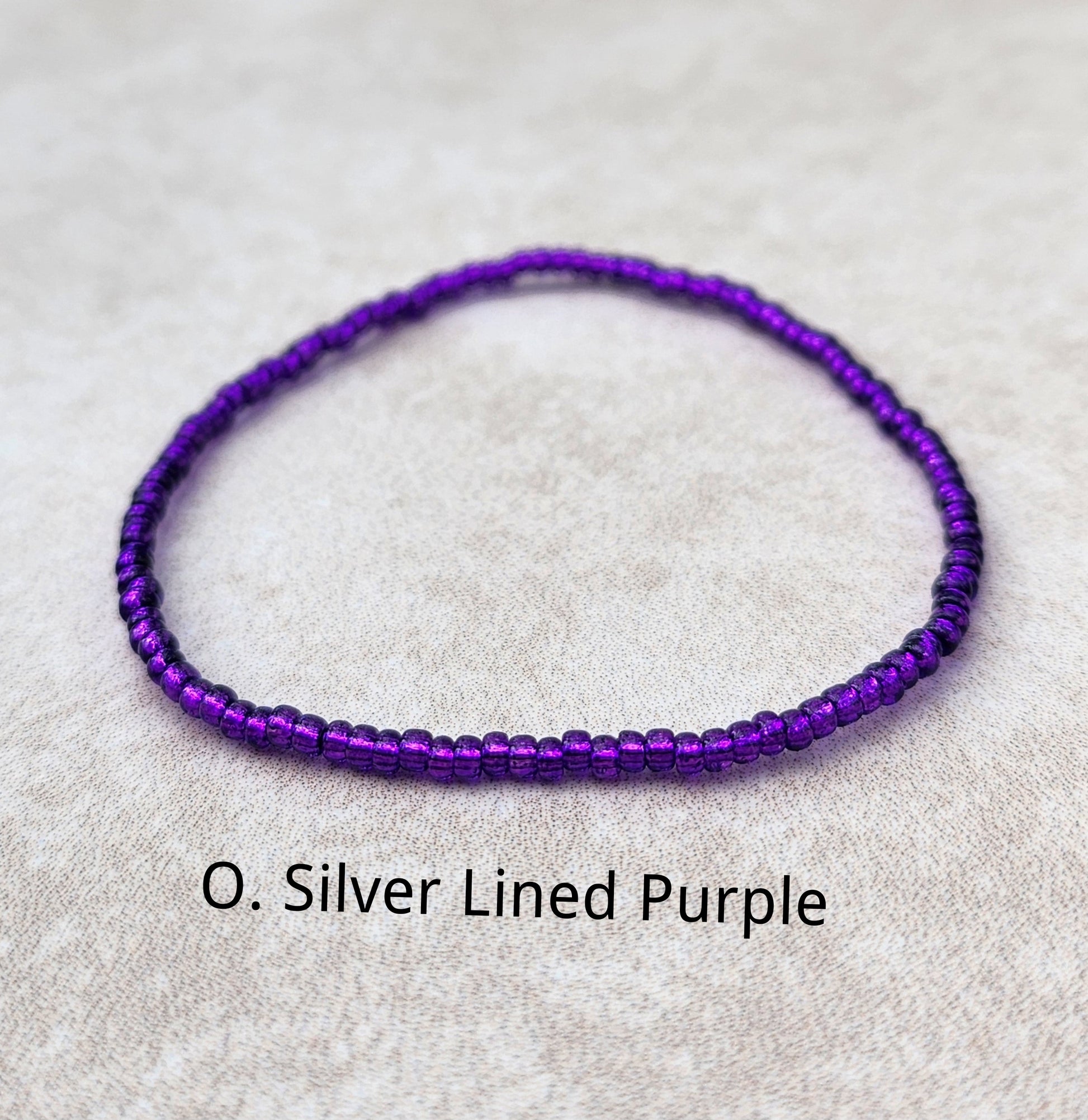 11/0 Set of 3 Mixed Blend tiny stretch seed bead bracelets, blue blend –  MistyRayneCreations