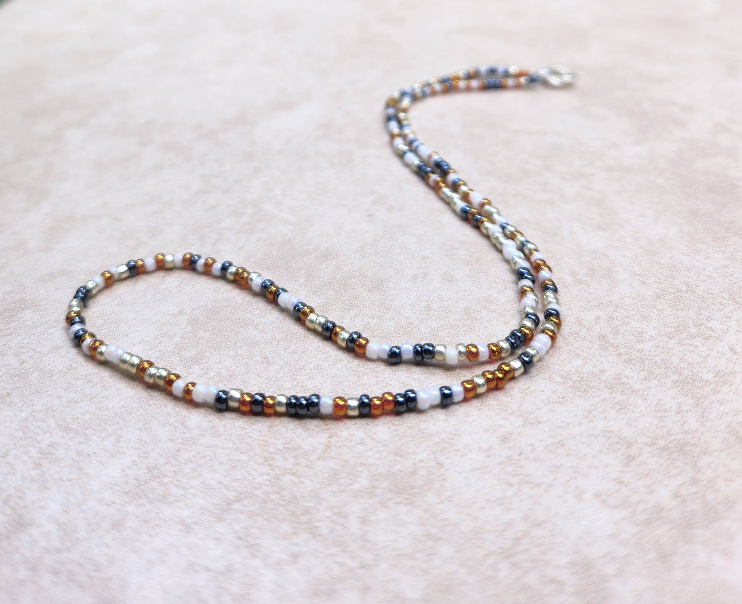 11/0 Melody necklace tiny seed bead necklace