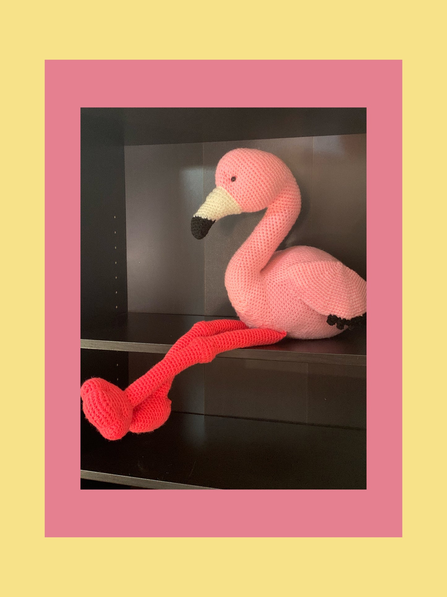 Amigurumi stuffed Flamingo, stuffed animals, pink flamingo, crochet stuffed flamingo toy