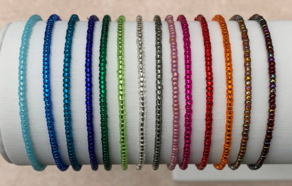 Colorful Beaded Stackable Singles Bracelets